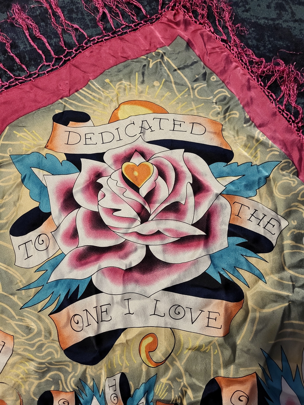 Ed Hardy Silk Scarf